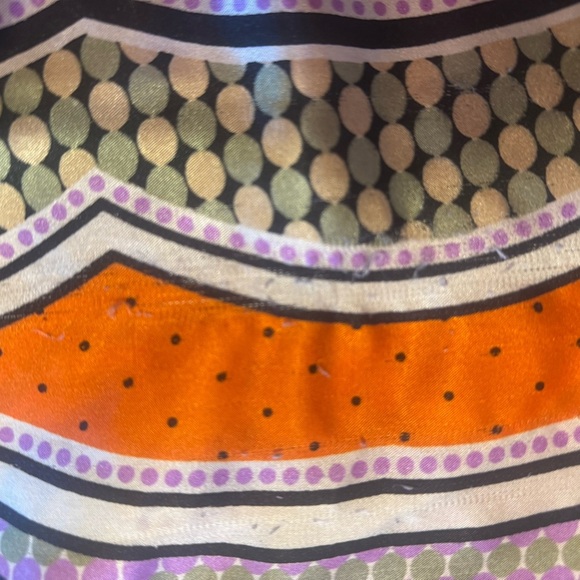 EY Signature Especially Your Orange Colorful Cafton Poncho Muumuu One Size - Picture 13 of 15